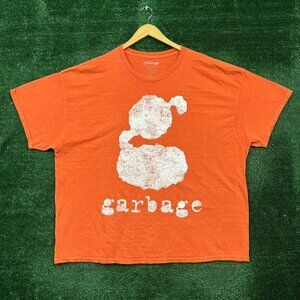 Garbage Logo Grunge Band Oversized T-Shirt Size L/XL